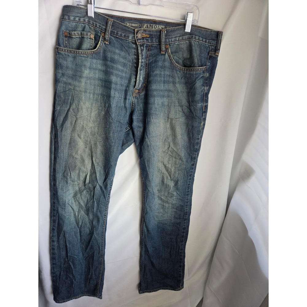 Old Navy Famous Jeans Mens  Blue Medium Wash Boot Cut